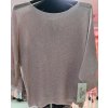 Svetr tenký dlouhý rukáv dámský (S/M ONE SIZE) ITALSKÁ MÓDA IMM22NM1236/DU (Velikost S/M/L, Barva Černá)