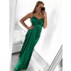 Šaty dlouhé elegantní společenské na ramínka dámské (S/M ONE SIZE) ITALSKÁ MÓDA IMPBB23B23376/DU (Velikost S/M/L, Barva Černá)