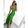 Šaty dlouhé elegantní společenské na ramínka dámské (S/M ONE SIZE) ITALSKÁ MÓDA IMPBB23B23376/DU (Velikost S/M/L, Barva Černá)