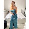 Šaty dlouhé elegantní společenské na ramínka dámské (S/M ONE SIZE) ITALSKÁ MÓDA IMPBB23B23376/DU (Velikost S/M/L, Barva Černá)
