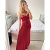 Šaty dlouhé elegantní společenské na ramínka dámské (S/M ONE SIZE) ITALSKÁ MÓDA IMPBB23B23376/DU (Velikost S/M/L, Barva Černá)