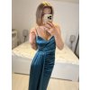 Šaty dlouhé elegantní společenské na ramínka dámské (S/M ONE SIZE) ITALSKÁ MÓDA IMPBB23B23376/DU (Velikost S/M/L, Barva Černá)