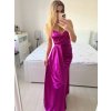 Šaty dlouhé elegantní společenské na ramínka dámské (S/M ONE SIZE) ITALSKÁ MÓDA IMPBB23B23376/DU (Velikost S/M/L, Barva Černá)