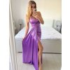 Šaty dlouhé elegantní společenské na ramínka dámské (S/M ONE SIZE) ITALSKÁ MÓDA IMPBB23B23376/DU (Velikost S/M/L, Barva Černá)