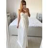 Šaty dlouhé elegantní společenské na ramínka dámské (S/M ONE SIZE) ITALSKÁ MÓDA IMPBB23B23376/DU (Velikost S/M/L, Barva Černá)