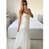 Šaty dlouhé elegantní společenské na ramínka dámské (S/M ONE SIZE) ITALSKÁ MÓDA IMPBB23B23376/DU (Velikost S/M/L, Barva Černá)