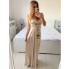Šaty dlouhé elegantní společenské na ramínka dámské (S/M ONE SIZE) ITALSKÁ MÓDA IMPBB23B23376/DU (Velikost S/M/L, Barva Černá)
