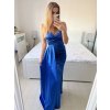Šaty dlouhé elegantní společenské na ramínka dámské (S/M ONE SIZE) ITALSKÁ MÓDA IMPBB23B23376/DU (Velikost S/M/L, Barva Černá)