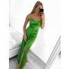 Šaty dlouhé elegantní společenské na ramínka dámské (S/M ONE SIZE) ITALSKÁ MÓDA IMPBB23B23376/DU (Velikost S/M/L, Barva Černá)