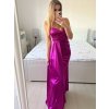 Šaty dlouhé elegantní společenské na ramínka dámské (S/M ONE SIZE) ITALSKÁ MÓDA IMPBB23B23376/DU (Velikost S/M/L, Barva Černá)