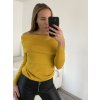 Svetr úpletový rolák dlouhý rukáv dámský (S/M ONE SIZE) ITALSKÁ MÓDA EXTRA ME IMM22FD5813/DR (Velikost S/M/L, Barva hnědá camel)
