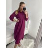 Šaty dlouhé maxi košilové dlouhý rukáv dámské (S/M/L ONE SIZE) ITALSKá MóDA IM4221031/DR (Velikost M/L, Barva Černá)