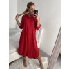 Šaty dlouhé maxi košilové dlouhý rukáv dámské (S/M/L ONE SIZE) ITALSKá MóDA IM4221031/DR (Velikost M/L, Barva Černá)