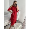 Šaty dlouhé maxi košilové dlouhý rukáv dámské (S/M/L ONE SIZE) ITALSKá MóDA IM4221031/DR (Velikost M/L, Barva Černá)