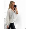 Košile elegantní oversize dlouhý rukáv dámská (S/M/L ONE SIZE) ITALSKÁ MÓDA IM9231012/DU (Velikost M/L, Barva bílá)