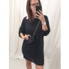 Šaty s kabelkou 3/4 dlouhý rukáv dámské (2XL/3XL ONE SIZE) ITALSKá MóDA IM423018/DU (Velikost 2XL/3XL, Barva tmavě růžová)