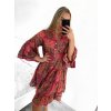 Šaty letní košilové dlouhý rukáv dámské (S/M/L ONE SIZE) INDICKÁ MÓDA IMWY23123/DR (Velikost M/L, Barva fialová)