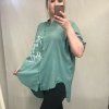 Košile 3/4 dlouhý rukáv dámská (2XL/4XL ONE SIZE) ITALSKá MóDA IM421738/DR (Velikost 3XL/4XL, Barva béžová)