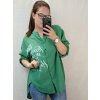 Košile 3/4 dlouhý rukáv dámská (2XL/4XL ONE SIZE) ITALSKá MóDA IM421738/DR (Velikost 3XL/4XL, Barva béžová)
