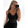 Top croptop krajkový na ramínka dámský (S/M ONE SIZE) ITALSKÁ MÓDA IMPMD231041a/DU (Velikost S/M/L, Barva béžová)