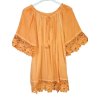 Tunika/halenka letní carmen dámské (S/M/L ONE SIZE) ITALSKÁ MÓDA IMWL22CARMEN/DR (Velikost M/L, Barva béžová)