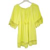 Tunika/halenka letní carmen dámské (S/M/L ONE SIZE) ITALSKÁ MÓDA IMWL22CARMEN/DR (Velikost M/L, Barva béžová)