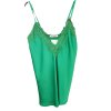 Tílko letní saténové s krajkou dámské (S/M ONE SIZE) ITALSKÁ MÓDA IMM23HG3352/DR (Velikost S/M/L, Barva Černá)