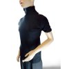 Tričko úpletové s rolákem krátký rukáv dámské (S/M ONE SIZE) ITALSKÁ MÓDA IMWCJ23023/DU (Velikost S/M/L, Barva béžová)