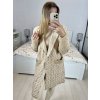 Kabát alpaka dlouhý rukáv dámský (S/M ONE SIZE) ITALSKÁ MÓDA IMWAK233902/DU (Velikost S/M/L, Barva béžová)