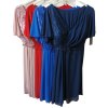 šaty plesové elegantní společenské krátký rukáv šifonové dámské (L/XL/2XL ONE SIZE) ITALSKÁ MÓDA IMM22689