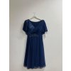 šaty plesové elegantní společenské krátký rukáv šifonové dámské (L/XL/2XL ONE SIZE) ITALSKÁ MÓDA IMM22689