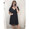 šaty plesové elegantní společenské krátký rukáv šifonové dámské (L/XL/2XL ONE SIZE) ITALSKÁ MÓDA IMM22689