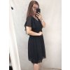 šaty plesové elegantní společenské krátký rukáv šifonové dámské (L/XL/2XL ONE SIZE) ITALSKÁ MÓDA IMM22689