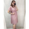 šaty plesové elegantní společenské krátký rukáv šifonové dámské (L/XL/2XL ONE SIZE) ITALSKÁ MÓDA IMM22689
