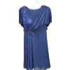 šaty plesové elegantní společenské krátký rukáv šifonové dámské (L/XL/2XL ONE SIZE) ITALSKÁ MÓDA IMM22689