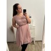 Šaty společenské elegantní letní bez rukávu dámské nadrozměr (L/XL/2XL ONE SIZE) ITALSKÁ MÓDA IMPSH22x19051c