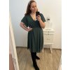 Šaty společenské elegantní šifonové krátký rukáv dámské nadrozměr (XL/2XL ONE SIZE) ITALSKÁ MÓDA IMM23BELLA