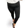 Legíny dlouhé zatepletné nadrozměrné dámské (XL,2XL,3XL,4XL) D.D. STYLE  DDS23A571/DUR (Velikost 2XL, Barva Černá)