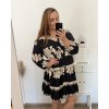 Šaty košilové dlouhý rukáv dámské nadrozměr (2XL/3XL/4XL ONE SIZE) ITALSKÁ MÓDA IMWEC23MICHEL/DU (Velikost 2XL/3XL, Barva béžová)