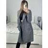 Kabát flaušový beránek dlouhý rukáv dámský (S/M ONE SIZE) ITALSKÁ MÓDA IMWGB233890/DU (Velikost S/M/L, Barva béžová)