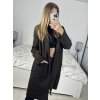 Kabát flaušový beránek dlouhý rukáv dámský (S/M ONE SIZE) ITALSKÁ MÓDA IMWGB233890/DU (Velikost S/M/L, Barva béžová)