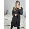Kabát flaušový beránek dlouhý rukáv dámský (S/M ONE SIZE) ITALSKÁ MÓDA IMWGB233890/DU (Velikost S/M/L, Barva béžová)