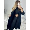 Kabát flaušový beránek dlouhý rukáv dámský (S/M ONE SIZE) ITALSKÁ MÓDA IMWGB233890/DU (Velikost S/M/L, Barva béžová)