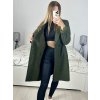 Kabát flaušový beránek dlouhý rukáv dámský (S/M ONE SIZE) ITALSKÁ MÓDA IMWGB233890/DU (Velikost S/M/L, Barva béžová)