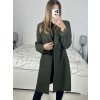 Kabát flaušový beránek dlouhý rukáv dámský (S/M ONE SIZE) ITALSKÁ MÓDA IMWGB233890/DU (Velikost S/M/L, Barva béžová)
