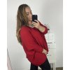 Svetr oversize dlouhý rukáv dámský (S/3XL) ITALSKÁ MÓDA IMWAK23CL70102/DR (Velikost 2XL/3XL, Barva béžová)
