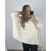 Svetr oversize dlouhý rukáv dámský (S/3XL) ITALSKÁ MÓDA IMWAK23CL70102/DR (Velikost 2XL/3XL, Barva béžová)