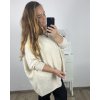 Svetr oversize dlouhý rukáv dámský (S/3XL) ITALSKÁ MÓDA IMWAK23CL70102/DR (Velikost 2XL/3XL, Barva béžová)