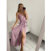 Šaty elegantní třpytivé s flitry na ramínka dámské (S/M ONE SIZE) ITALSKÁ MÓDA IMPLP2316560175/DUR (Velikost S/M/L, Barva růžová)
