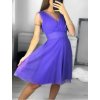 Šaty společenské elegantní letní bez rukávu dámské (S/M ONE SIZE) ITALSKÁ MÓDA IMPSH2235841/DU (Velikost S/M/L, Barva fialová)